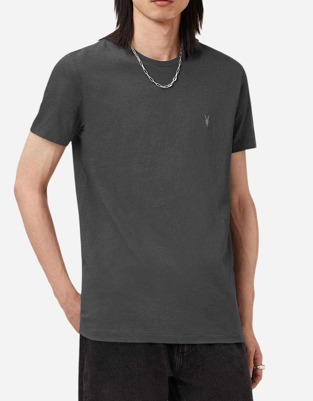 All Saints Tonic Mens T Shirts Slim Fit Crew Neck Short Sleeved, 7 of 6