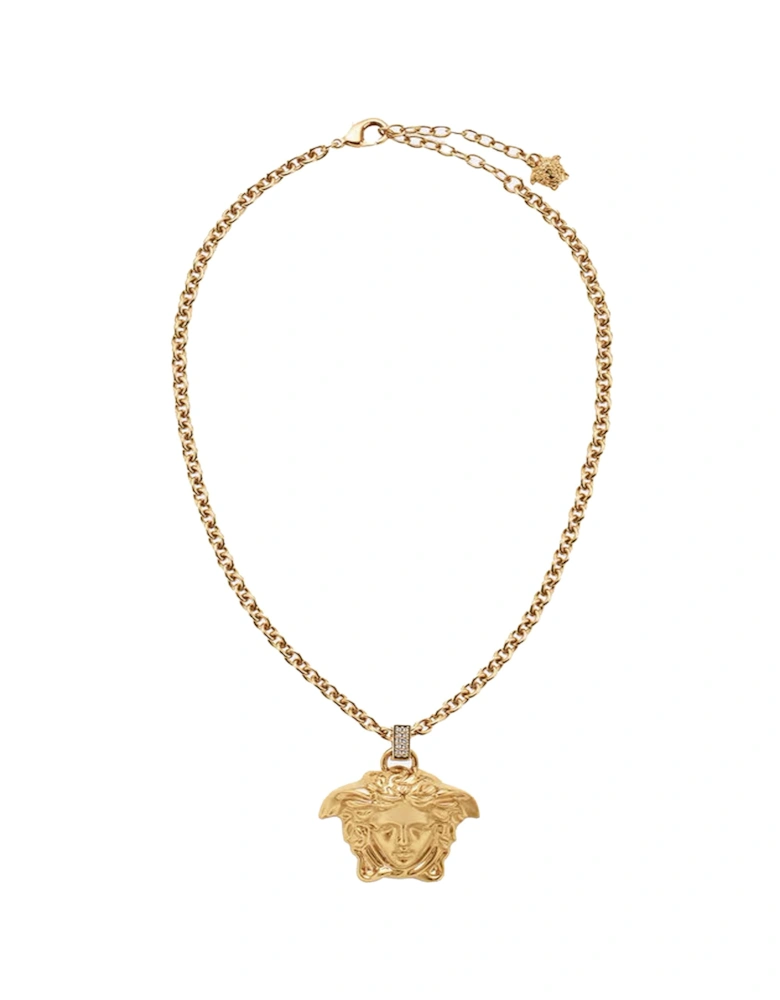 Medusa Head Necklace Gold