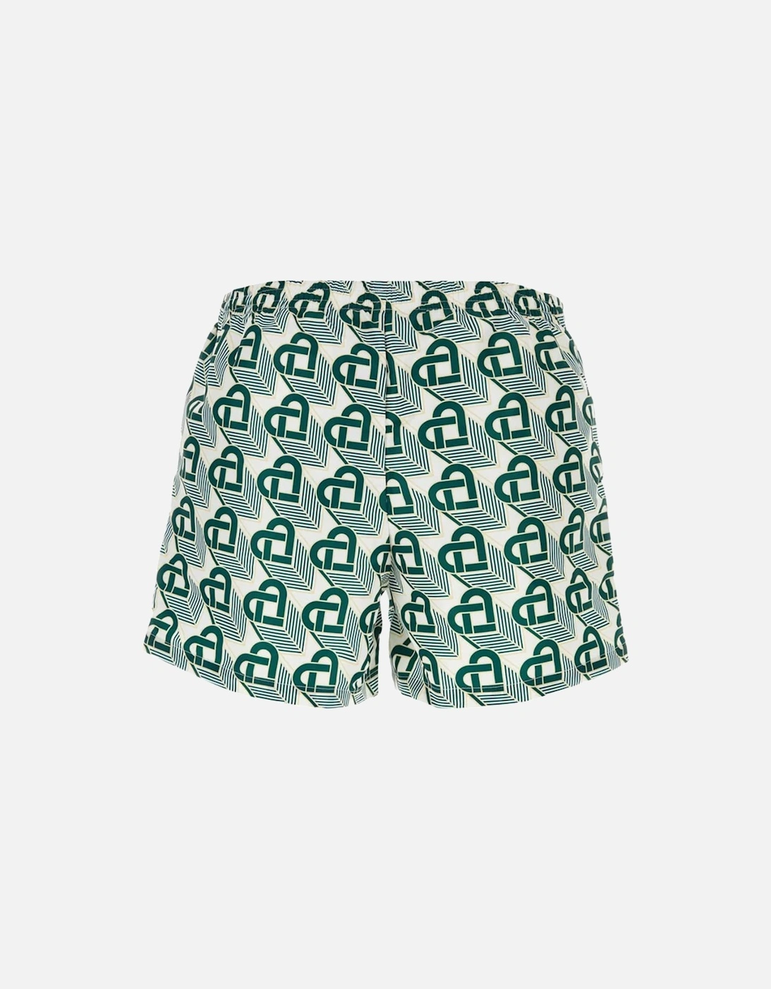 Heart Monogram Jacquard Swim Shorts