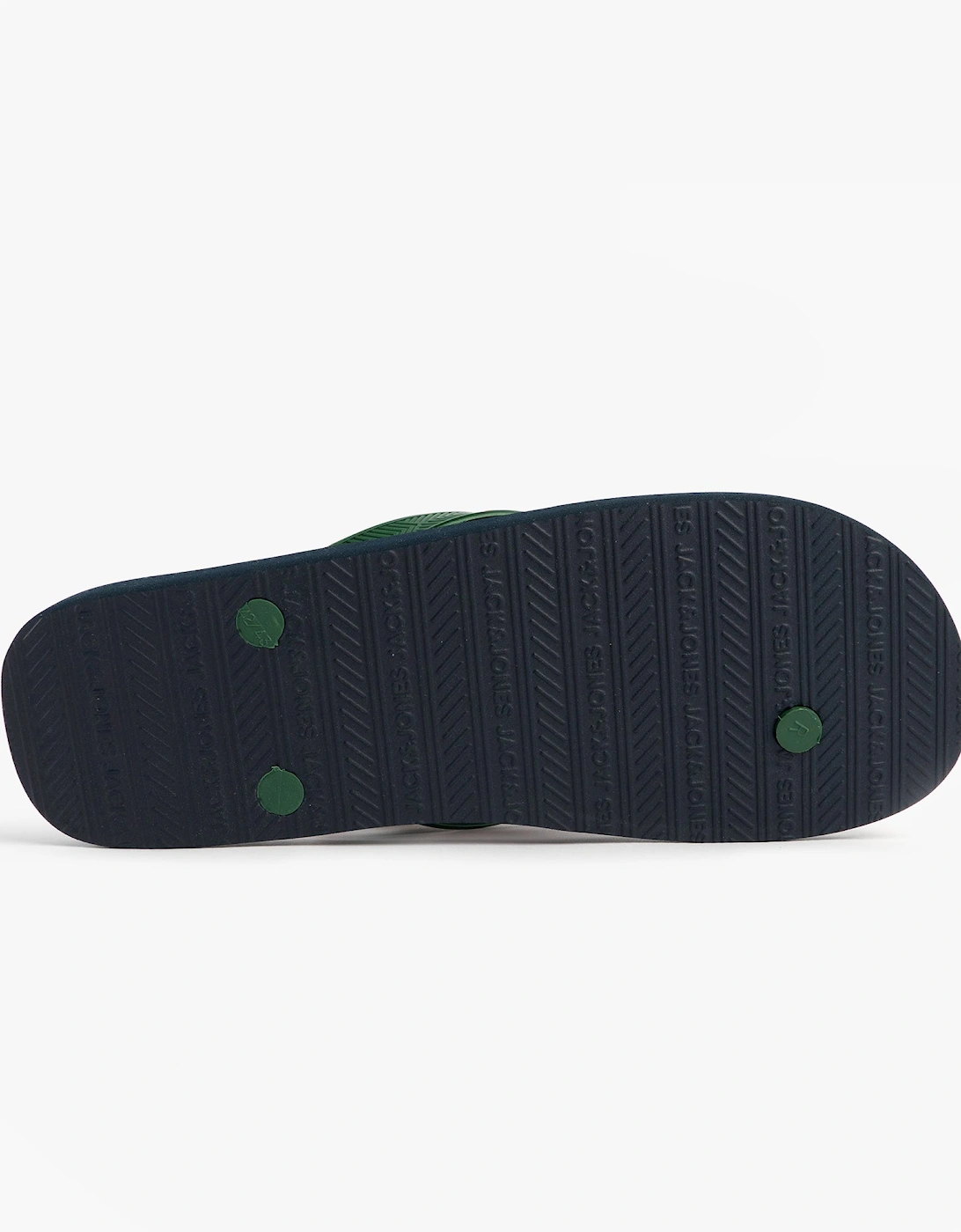 LOGO PALM PRINT Mens Flip-Flops Navy Blazer