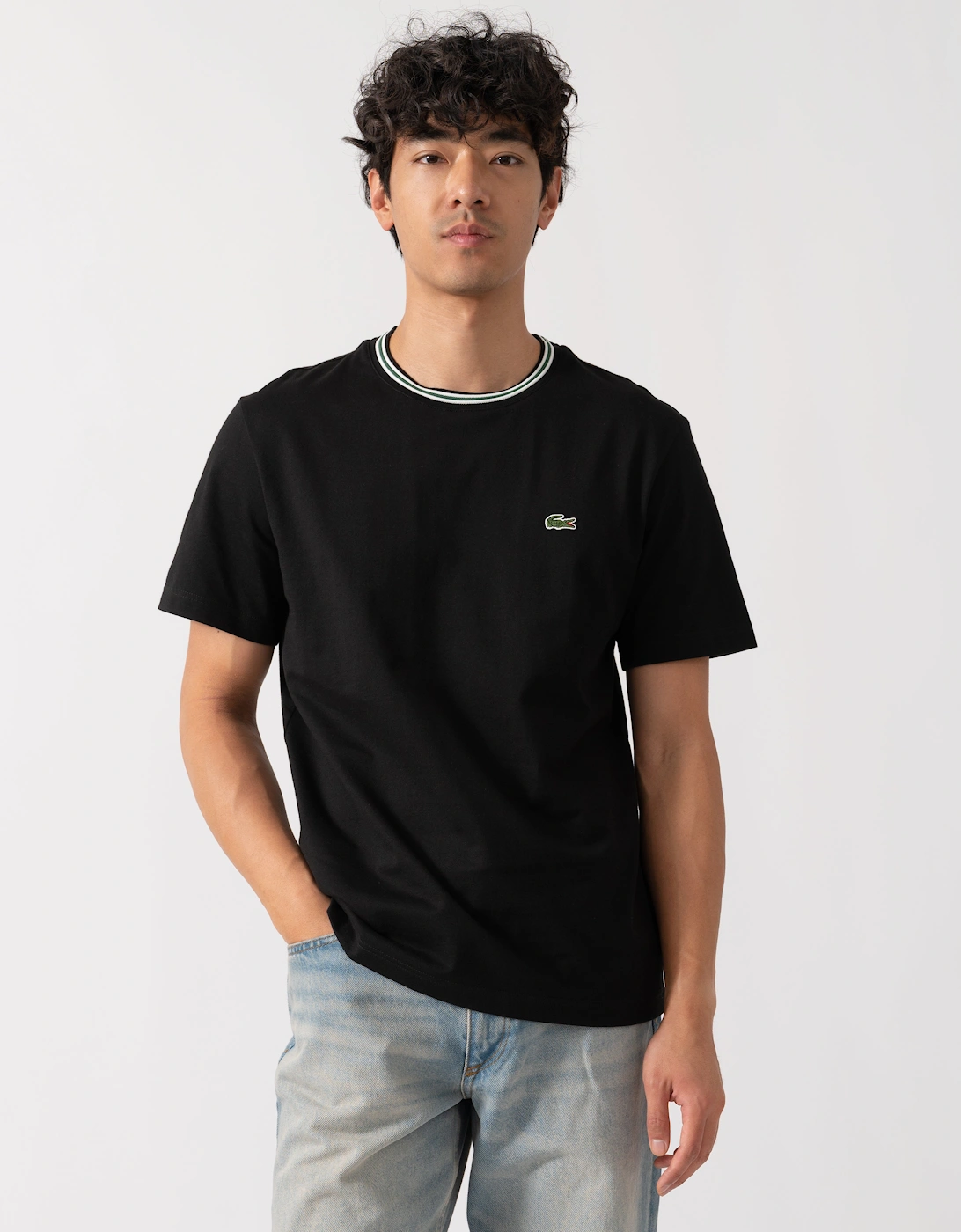 Contrast Collar Mens T - Shirt, 2 of 1