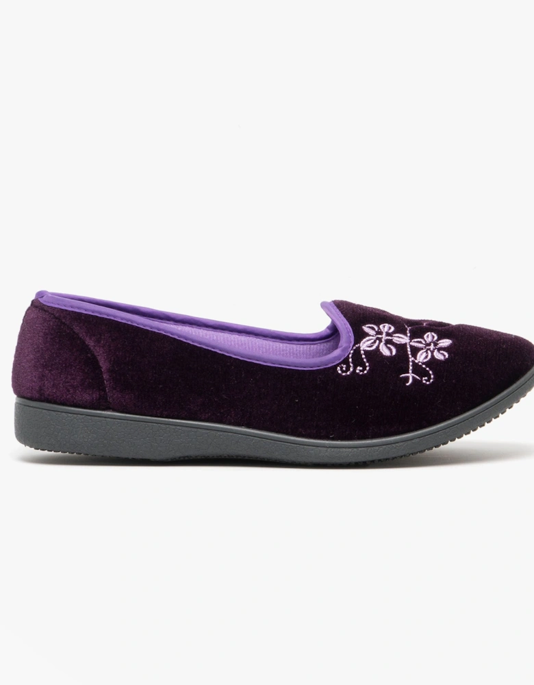 JENNY Womens Full Slippers Purple