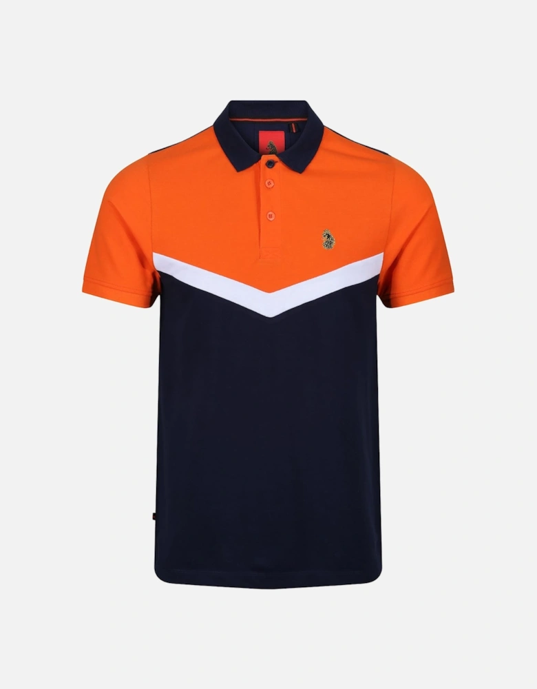 Cala Mayor Chevron Detail Polo Shirt