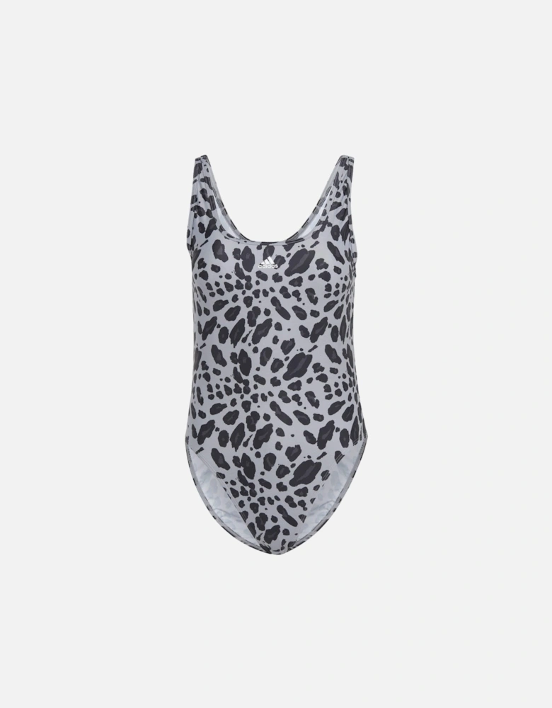 Essentials Animal Print U-Back Swimsuit