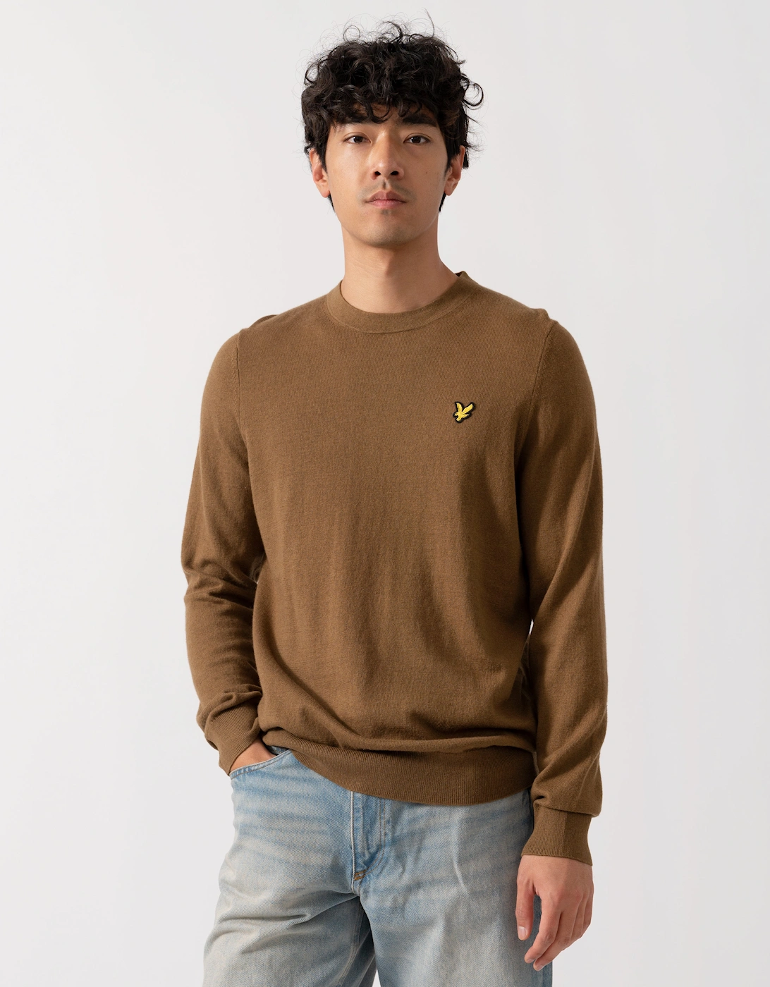 Lyle & Scott Cotton Merino Mens Crew Neck Jumper