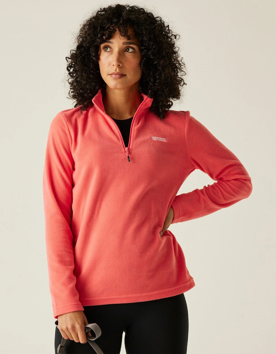 Womens Sweethart Half Zip Fleece, 2 of 1