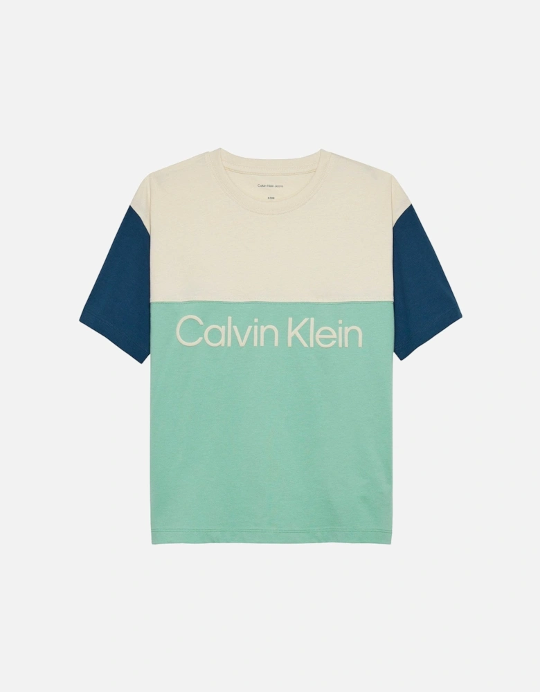Boys Colour Block Short Sleeve T-Shirt - Multi