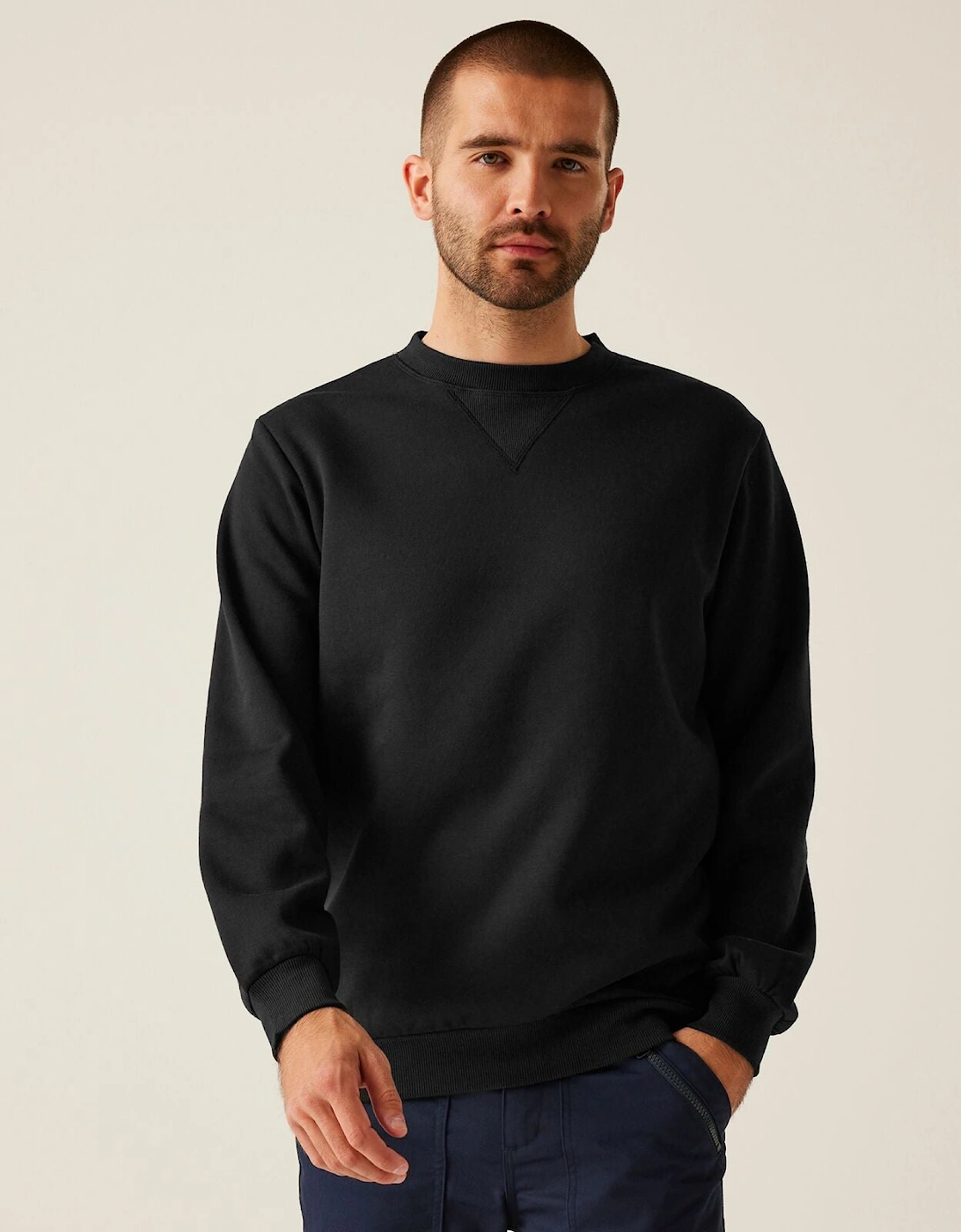 Professional Mens Pro Crew Neck Sweatshirt, 2 of 1