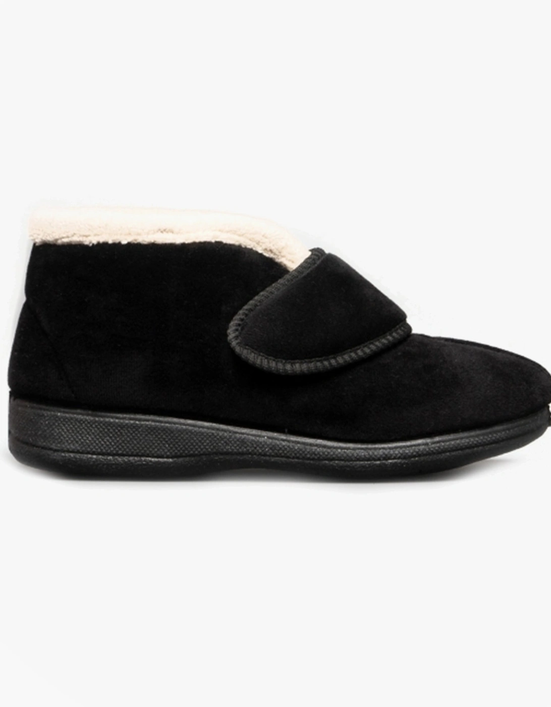 Fleet & Foster LEVITT Womens Boot Slippers Black, 7 of 6