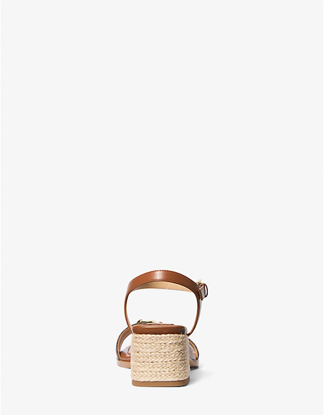 Mandy Signature Logo and Leather Sandal