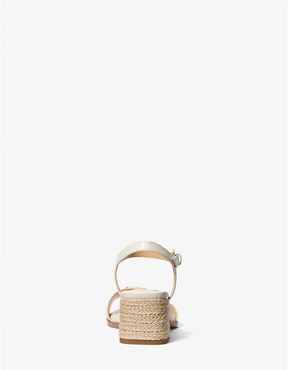 Mandy Signature Logo and Leather Sandal