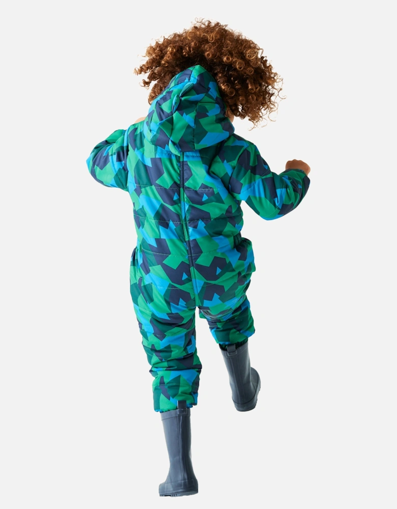 Childrens/Kids Penrose Geo Camo Puddle Suit
