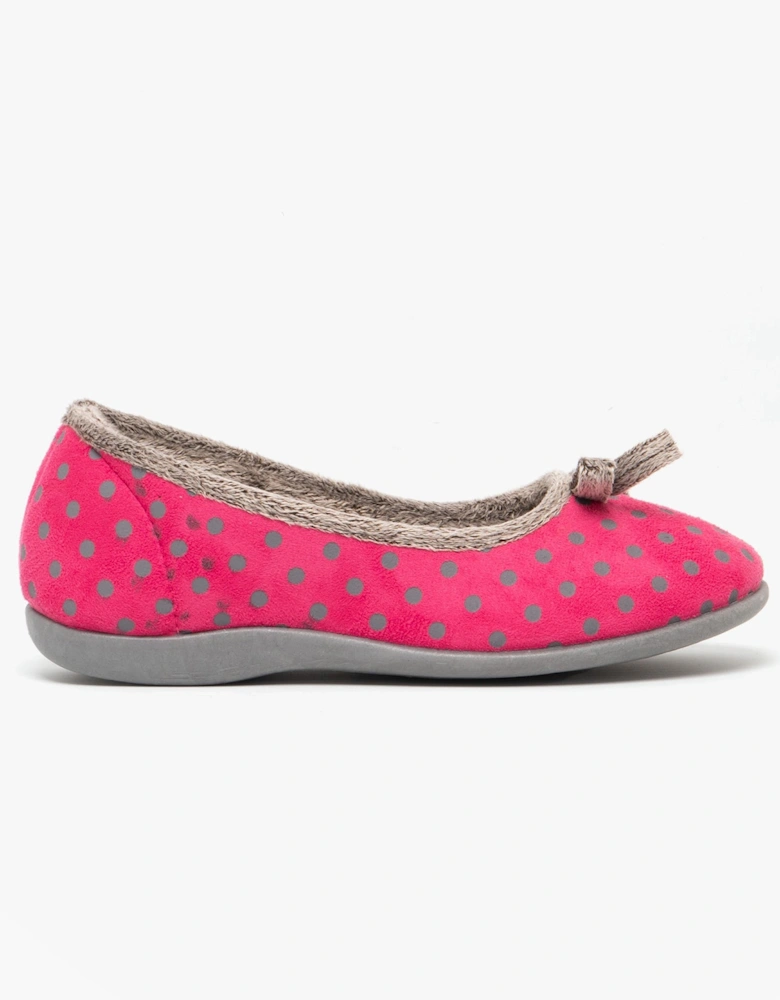 LOUISE Womens Full Slippers Pink
