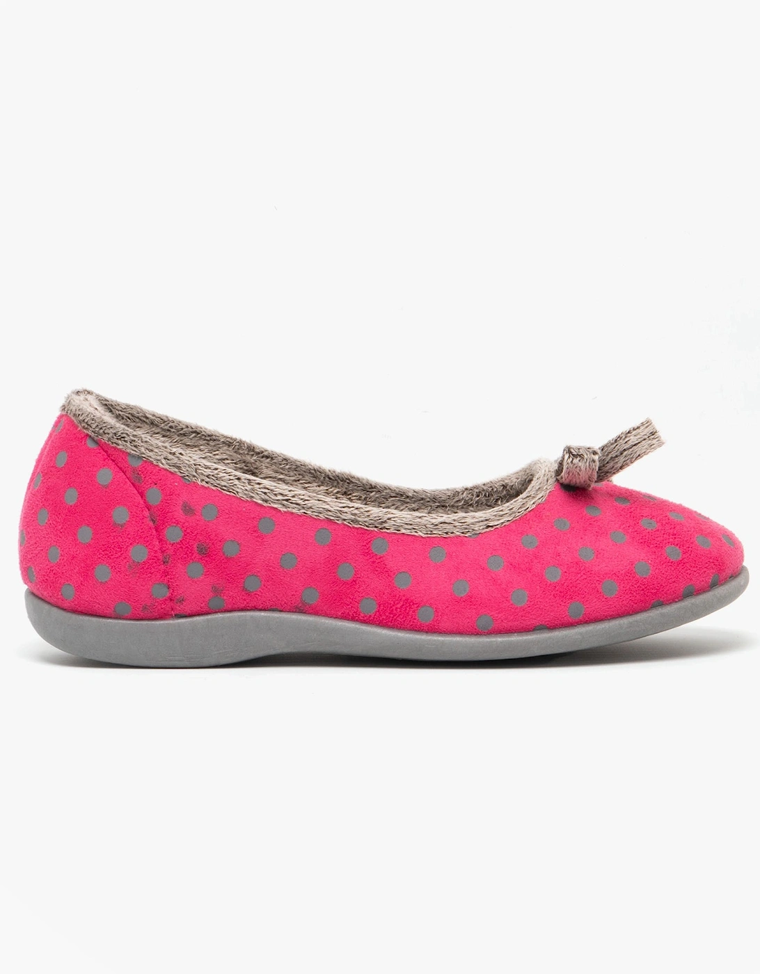 LOUISE Womens Full Slippers Pink, 3 of 2