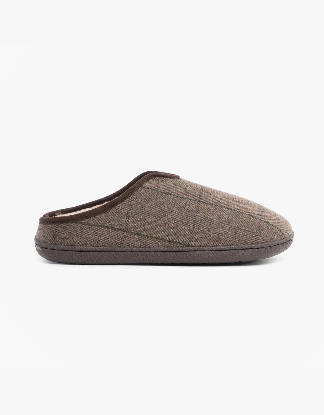 Jojoe Men's Jo & Joe HAMISH Mens Mule Slippers Dark Brown - Size: 10