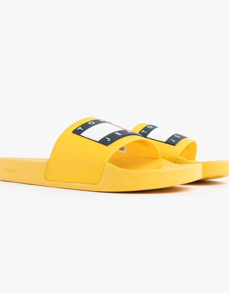 TJ POOL SLIDES Mens Slides Warm Yellow
