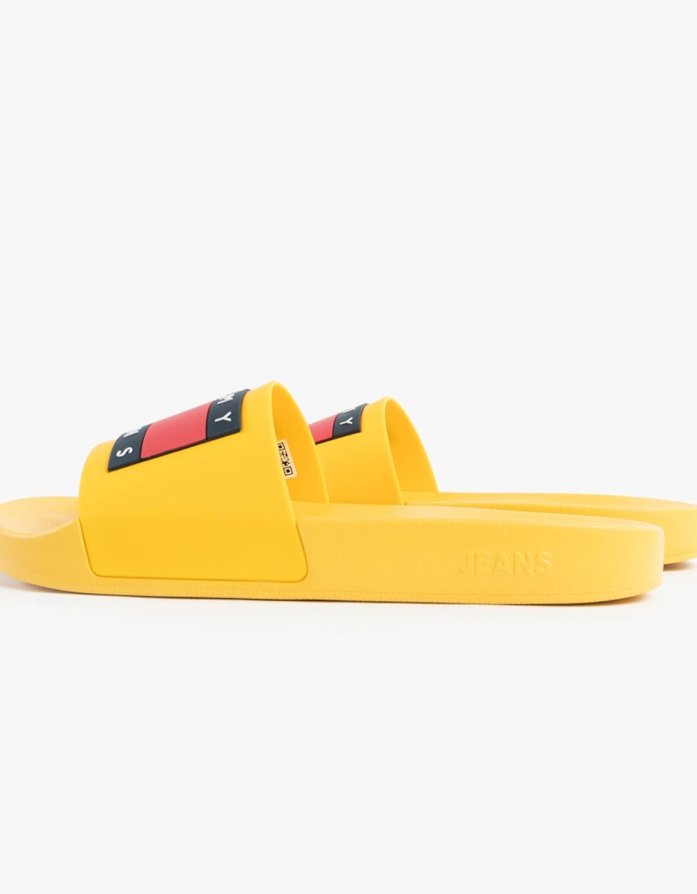 TJ POOL SLIDES Mens Slides Warm Yellow