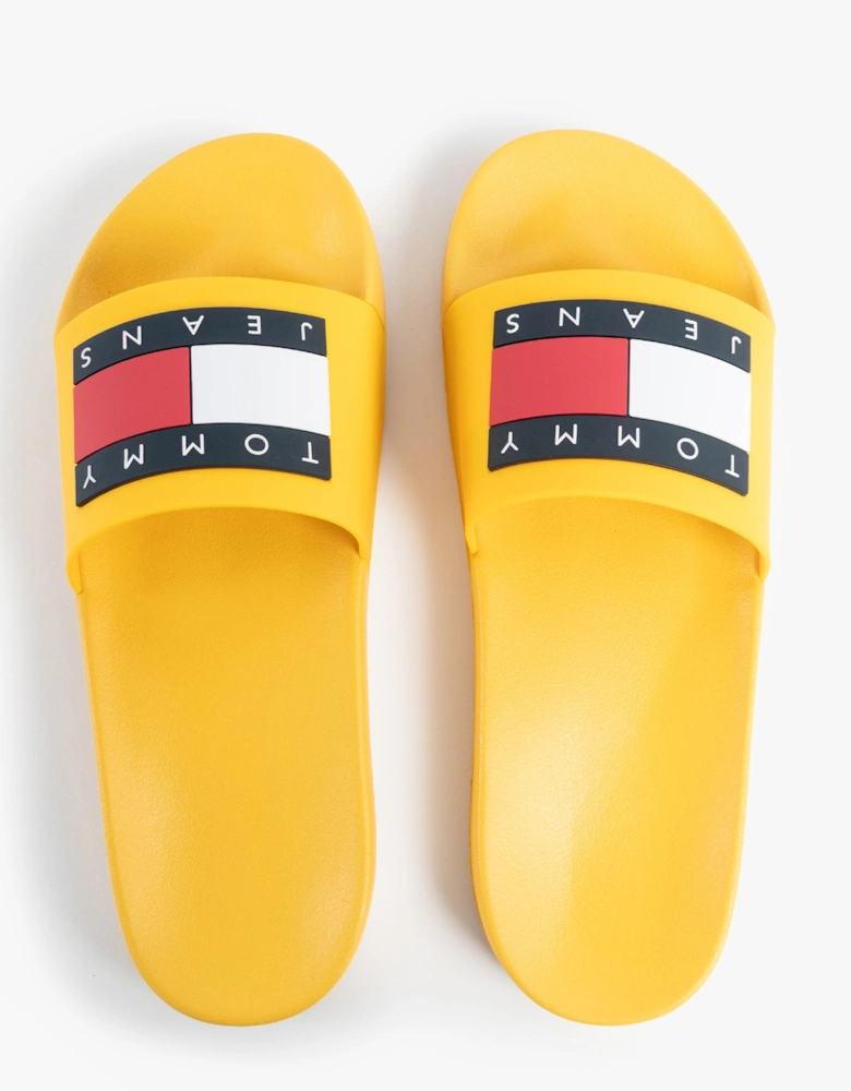 TJ POOL SLIDES Mens Slides Warm Yellow