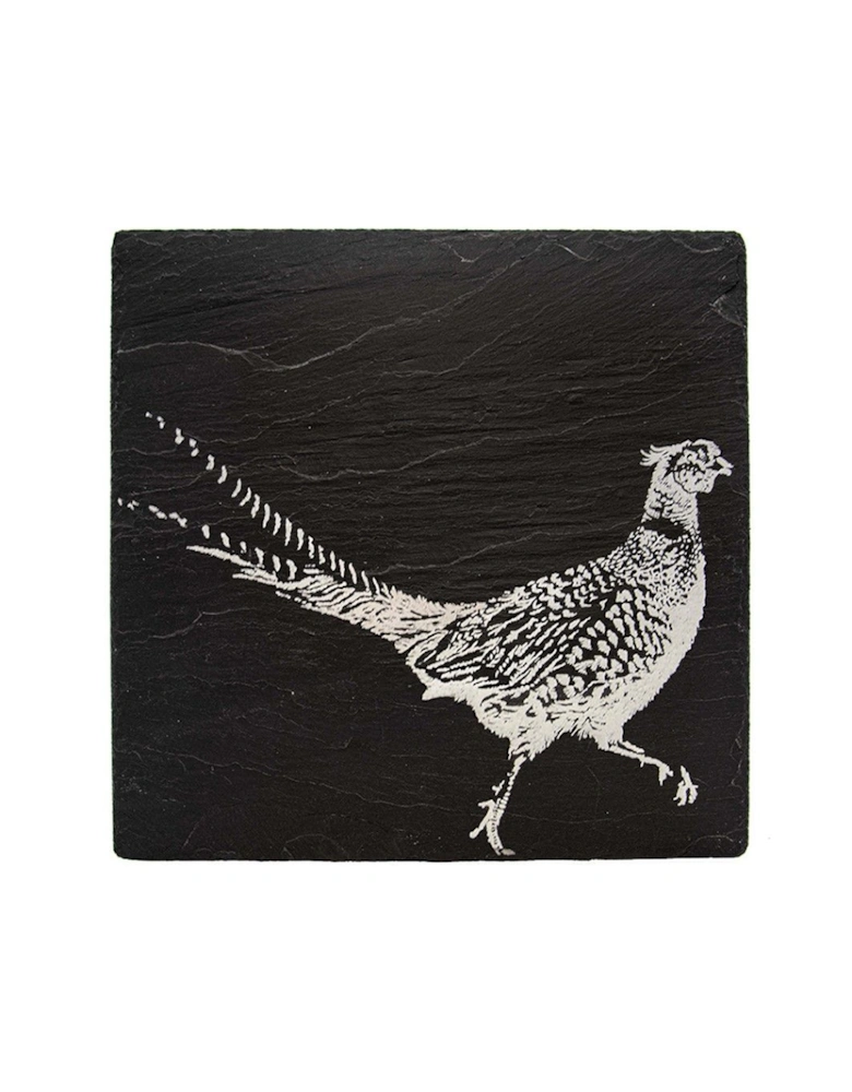 Slate Pot Stand Pheasant
