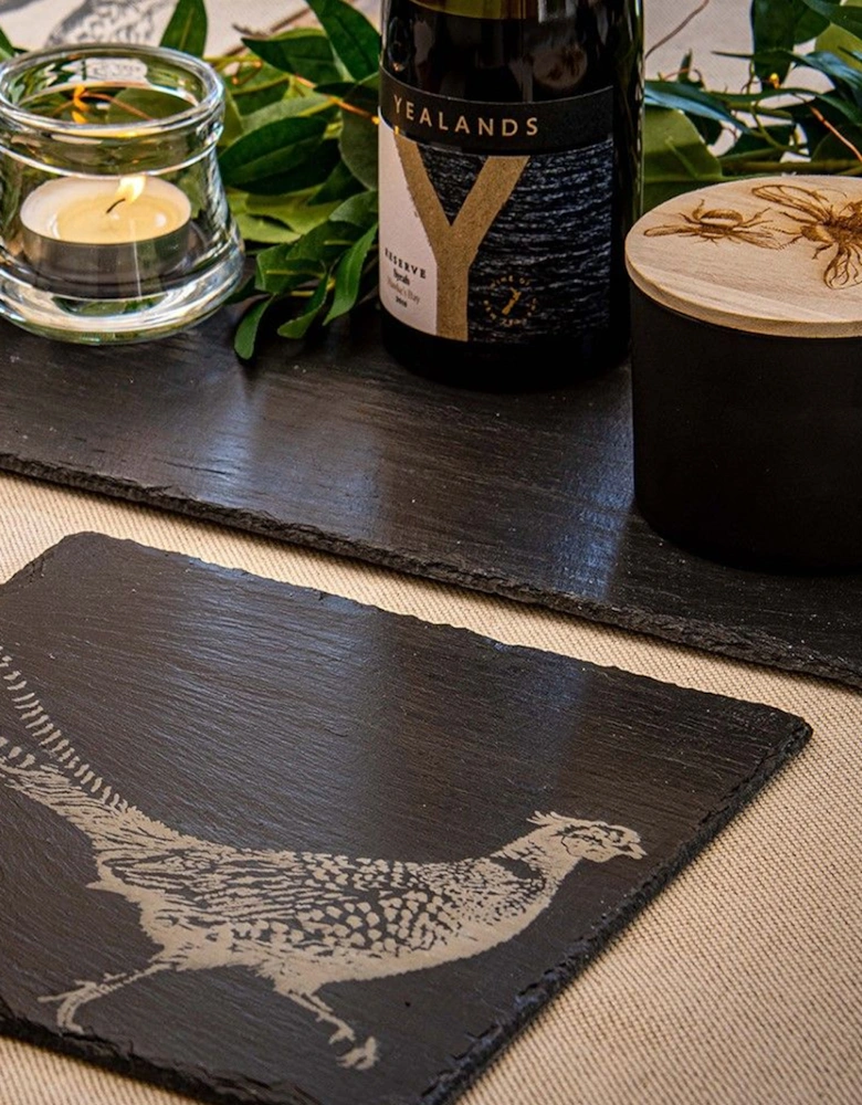 Slate Pot Stand Pheasant
