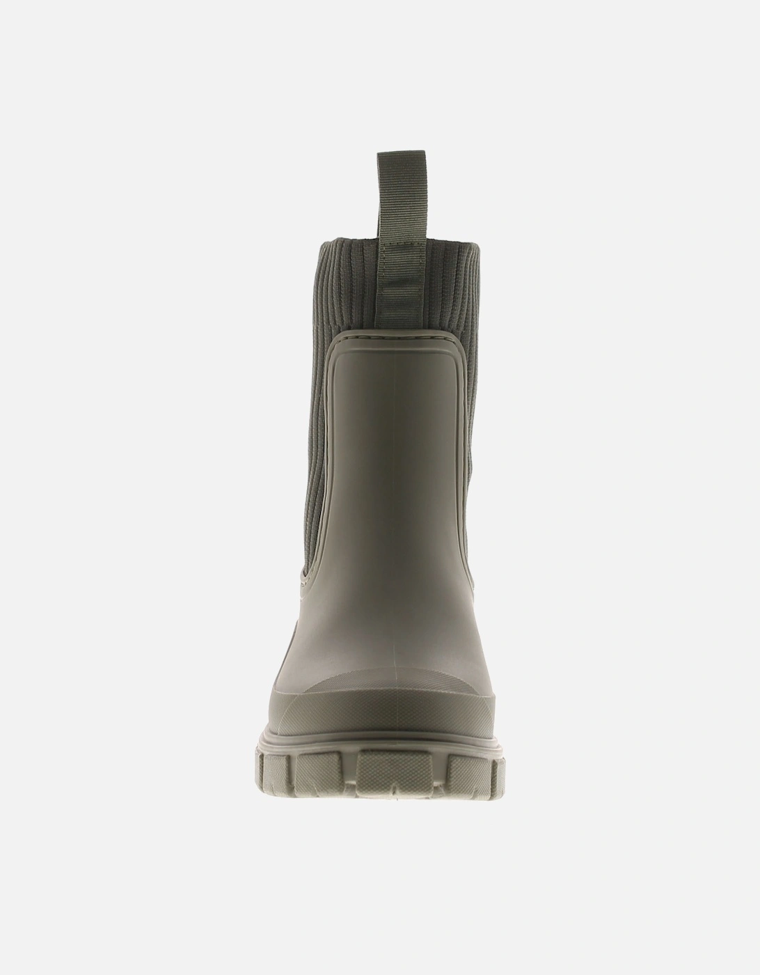 Womens Wellies Paddle Pull On khaki UK Size