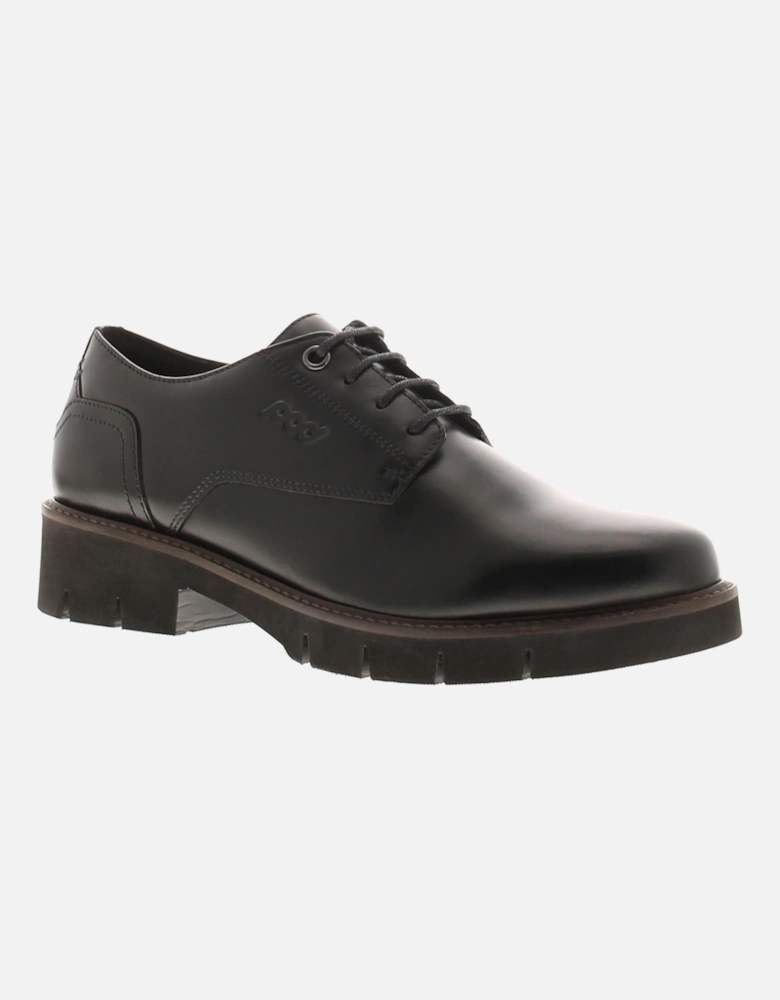Womens Shoes Work School Taylor Leather Lace Up black UK Size