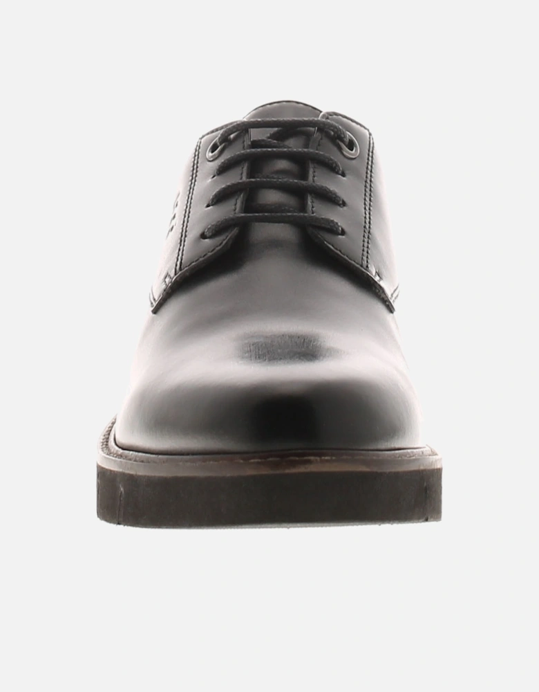 Womens Shoes Work School Taylor Leather Lace Up black UK Size