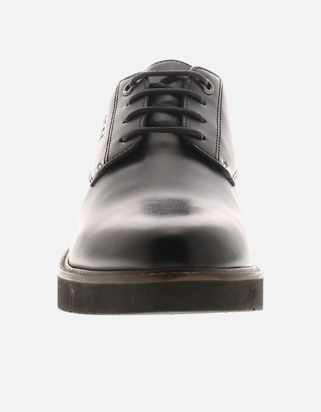 Womens Shoes Work School Taylor Leather Lace Up black UK Size