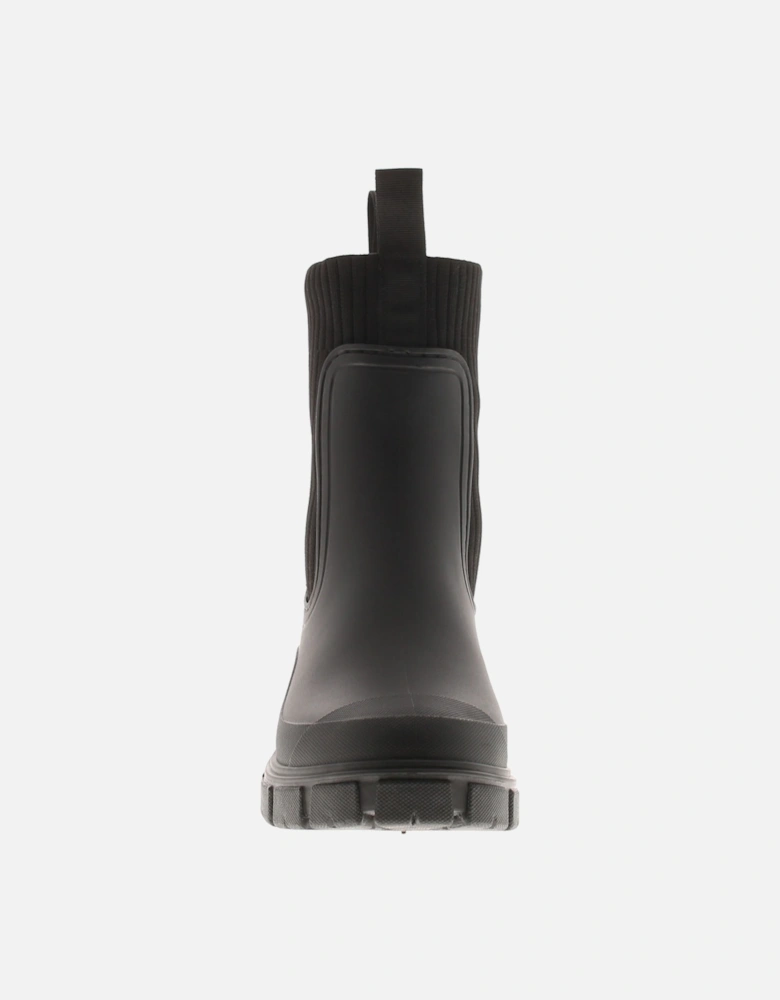 Womens Wellies Paddle Pull On black UK Size