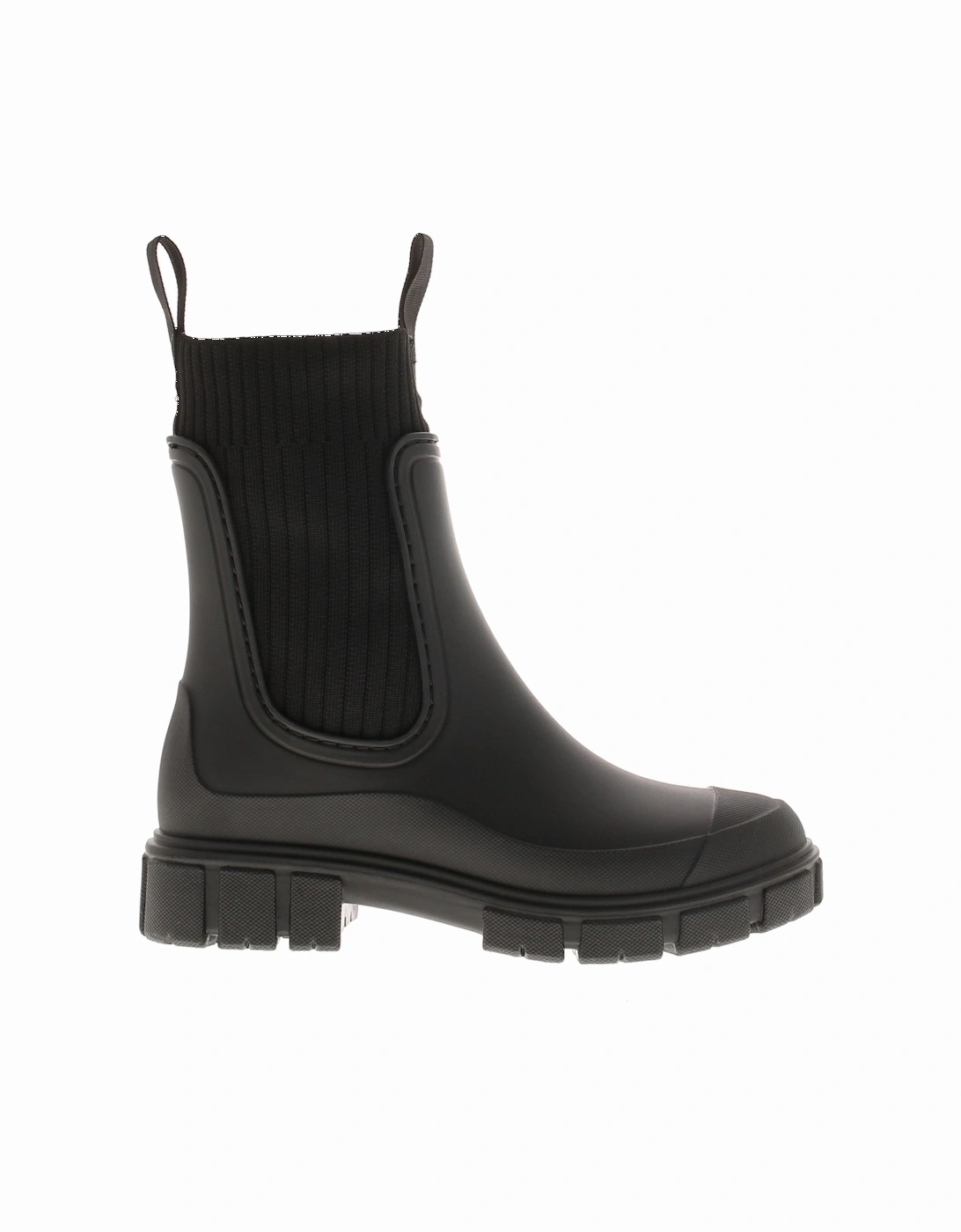 Womens Wellies Paddle Pull On black UK Size