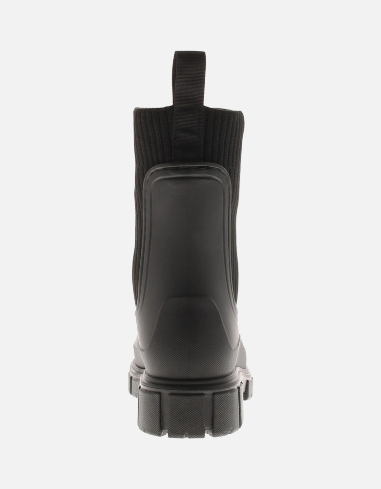 Womens Wellies Paddle Pull On black UK Size