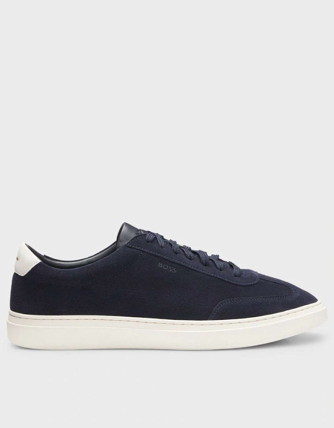 BOSS Orange Kieran Mens Suede Trainers with Rubber Sole