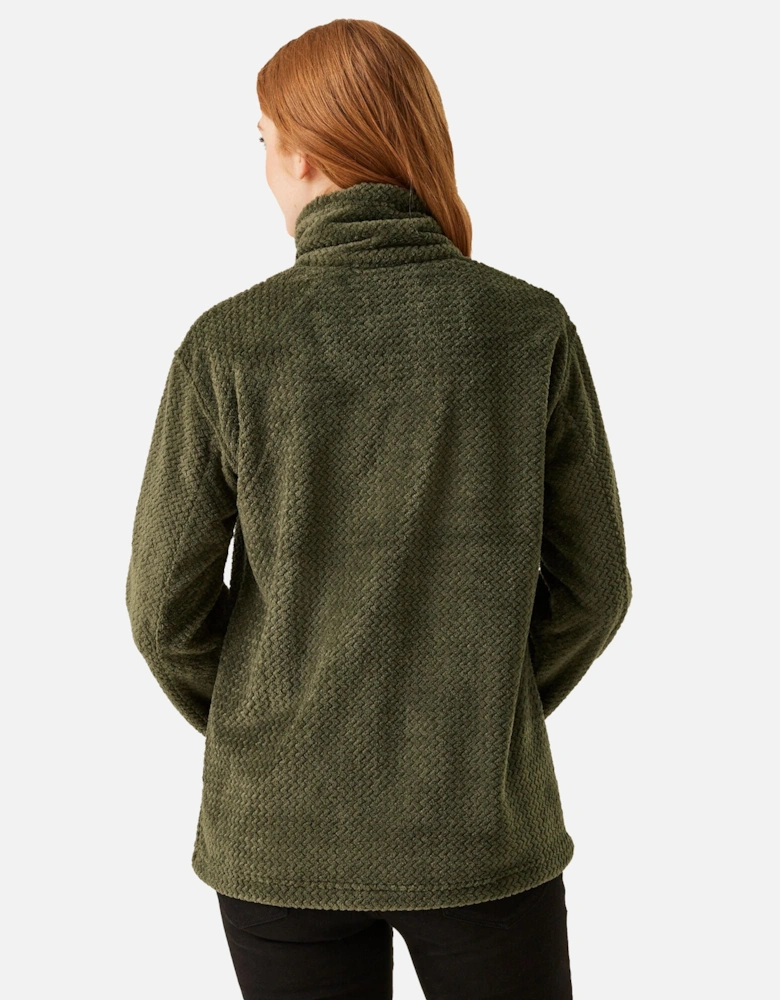 Womens/Ladies Heidy Fluffy Full Zip Fleece Jacket