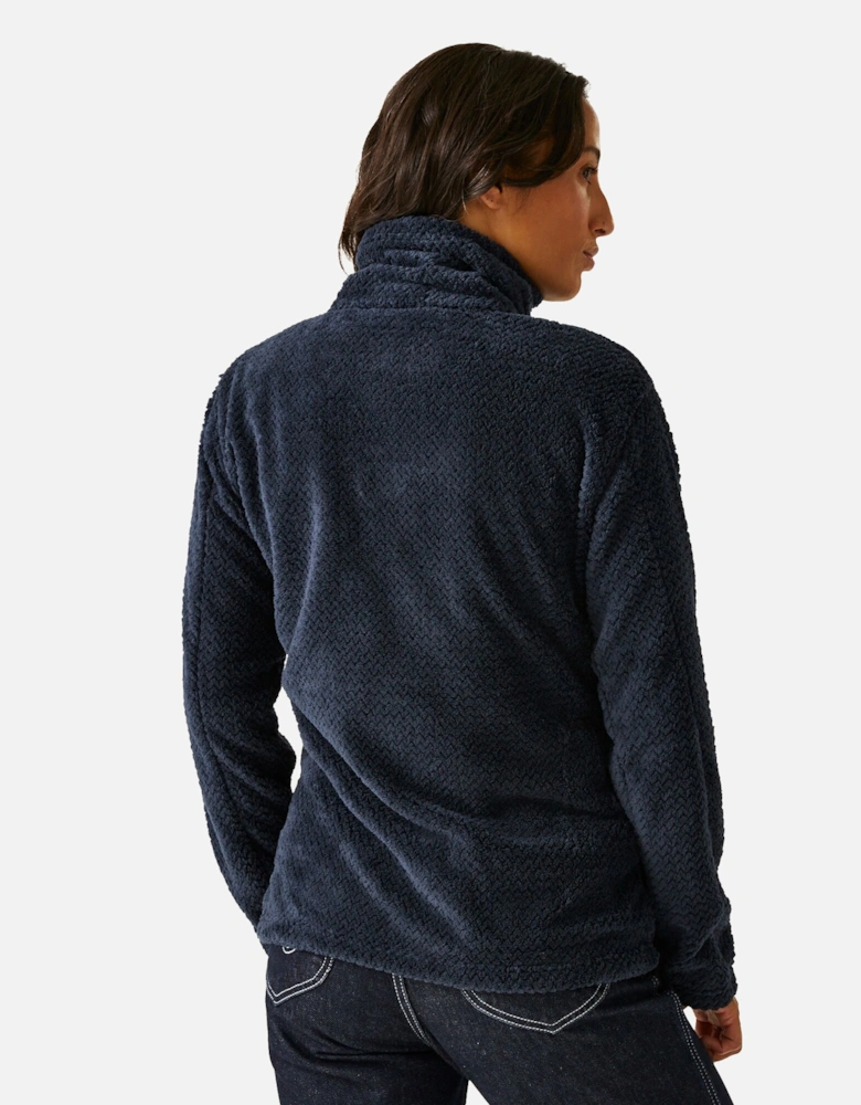 Womens/Ladies Heidy Fluffy Full Zip Fleece Jacket