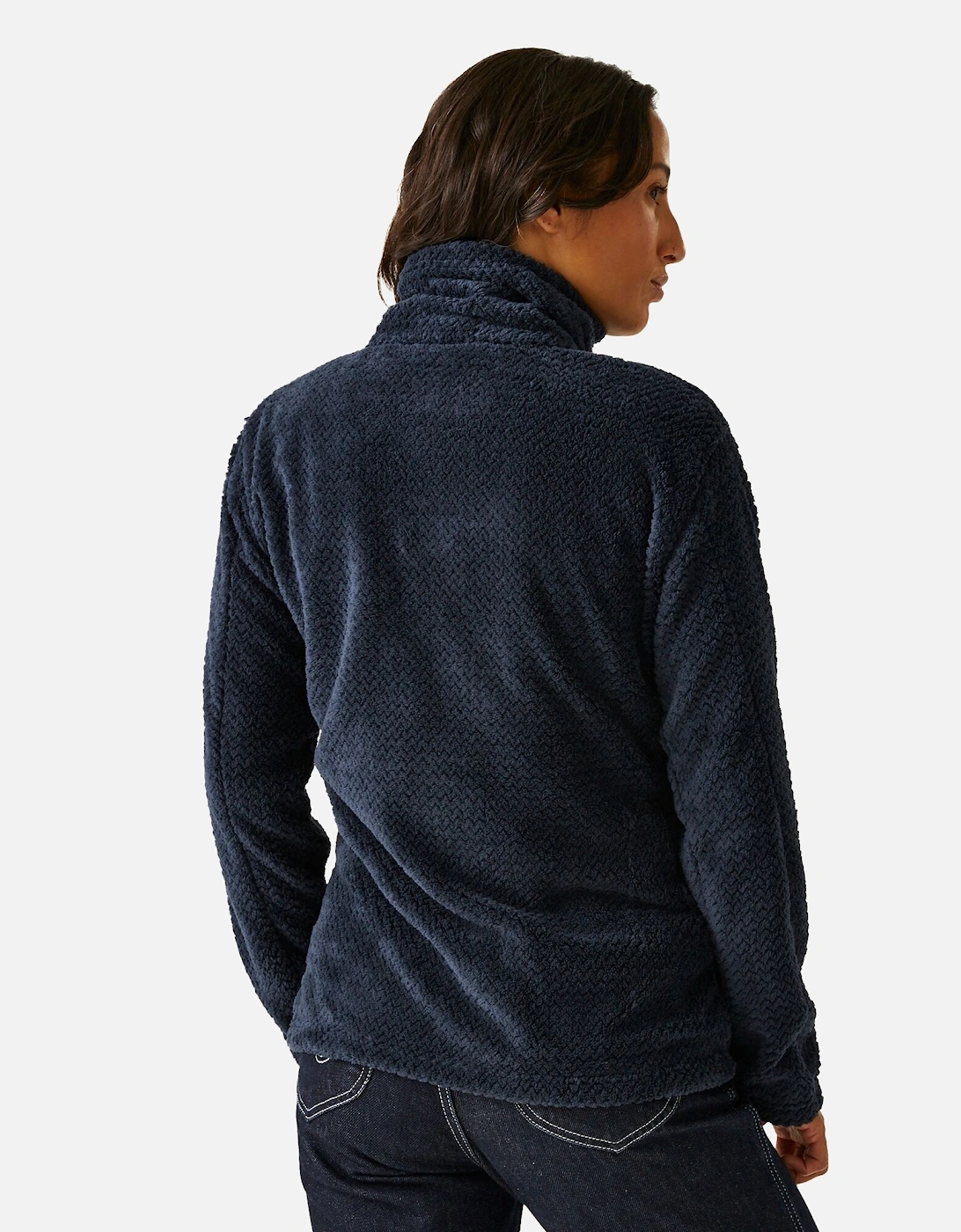 Womens/Ladies Heidy Fluffy Full Zip Fleece Jacket