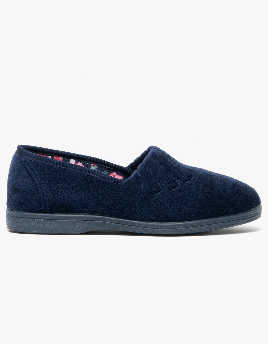 ZARA Womens Full Slippers Navy Blue, 3 of 2