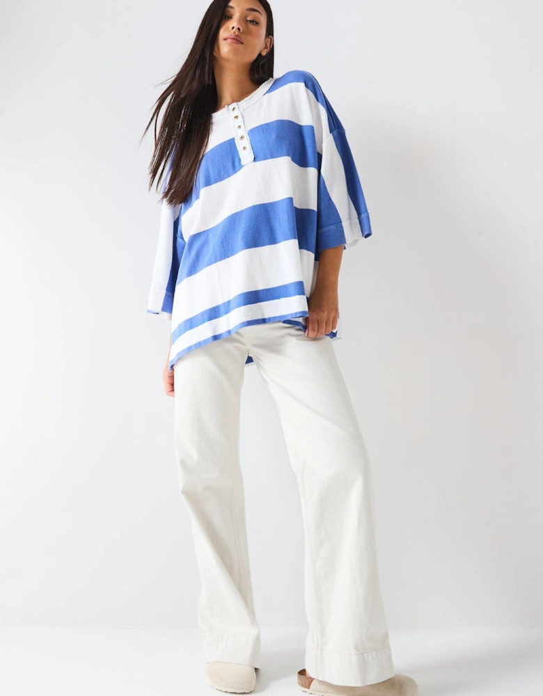 Wonderful Stripe Top - Blue