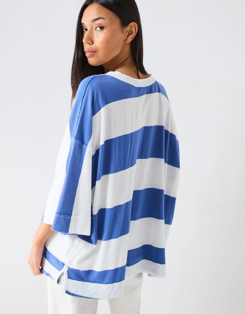 Wonderful Stripe Top - Blue