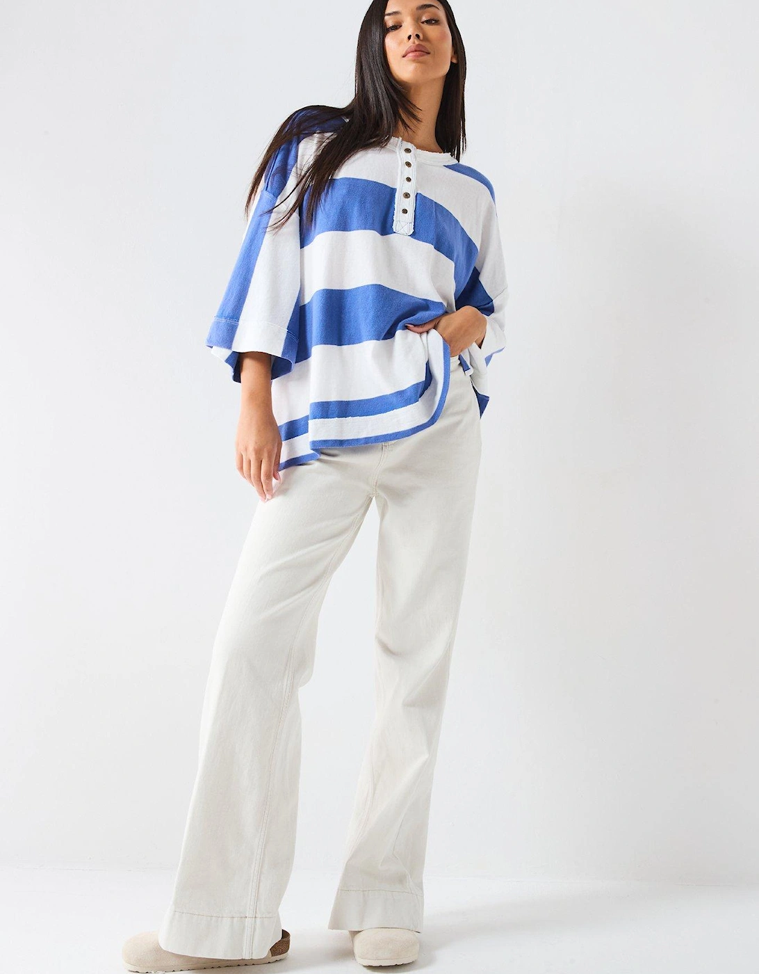 Wonderful Stripe Top - Blue