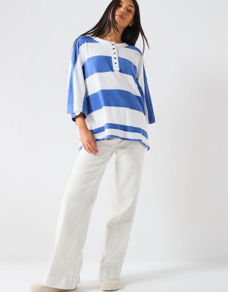 Wonderful Stripe Top - Blue