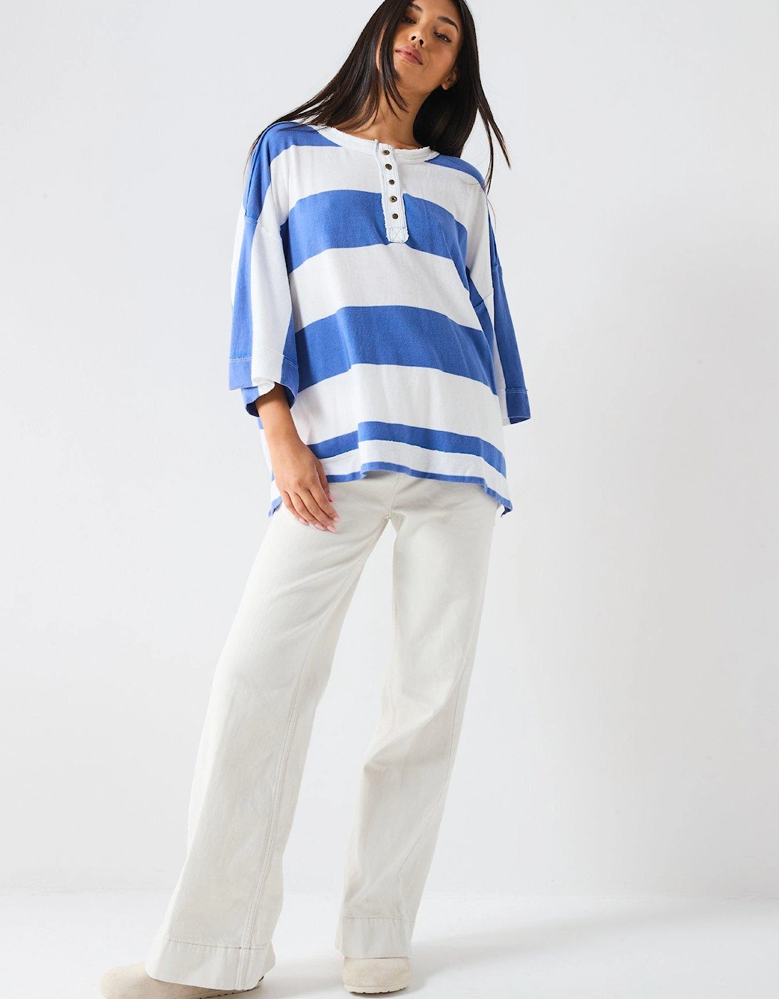 Wonderful Stripe Top - Blue