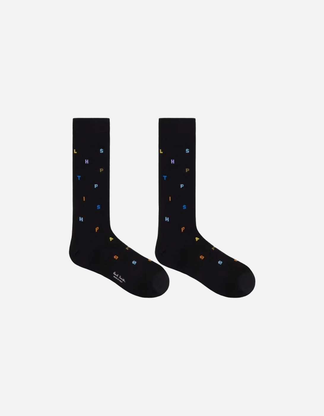 PS Socks Keanu Stamp - Black