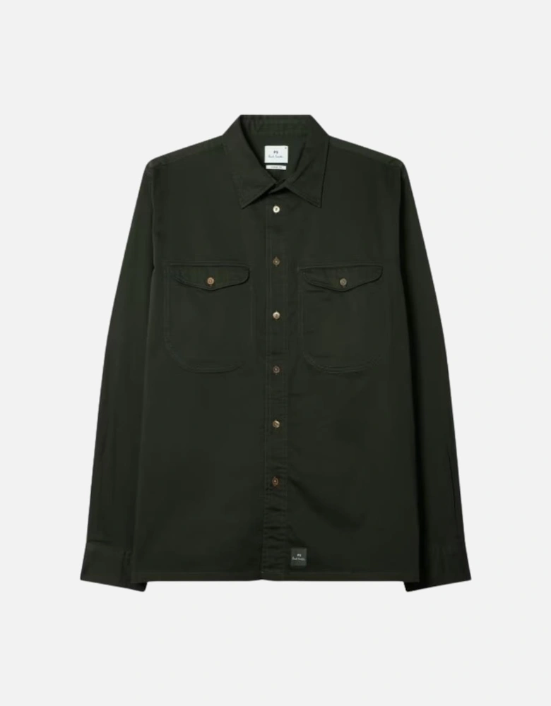 PS Casual Fit LS Shirt - Bottle Green