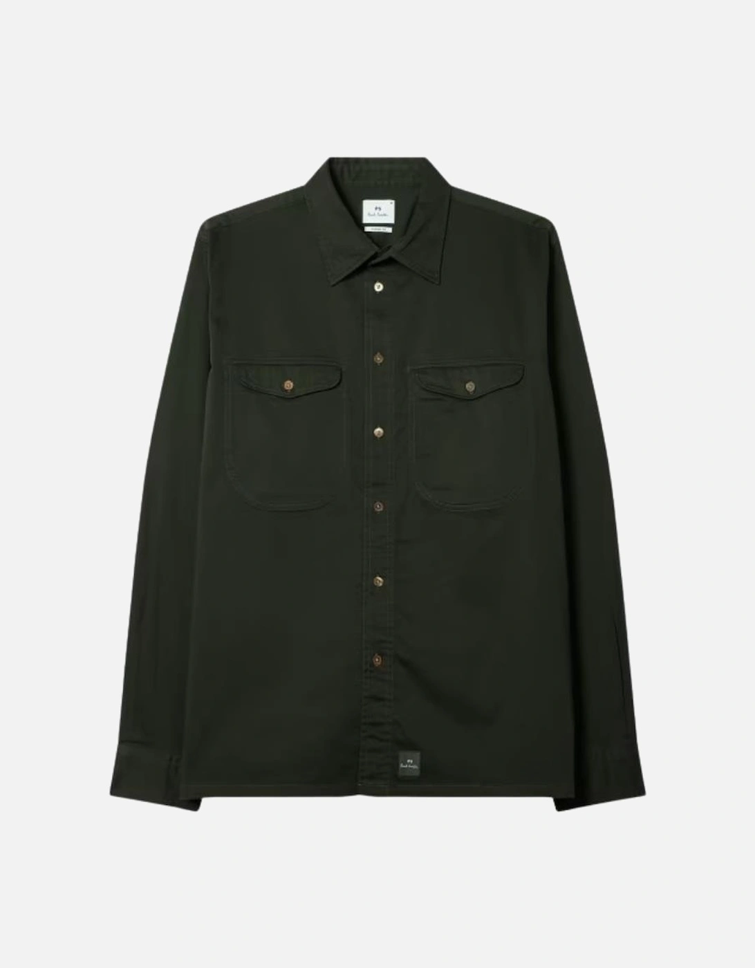 PS Casual Fit LS Shirt - Bottle Green, 6 of 5