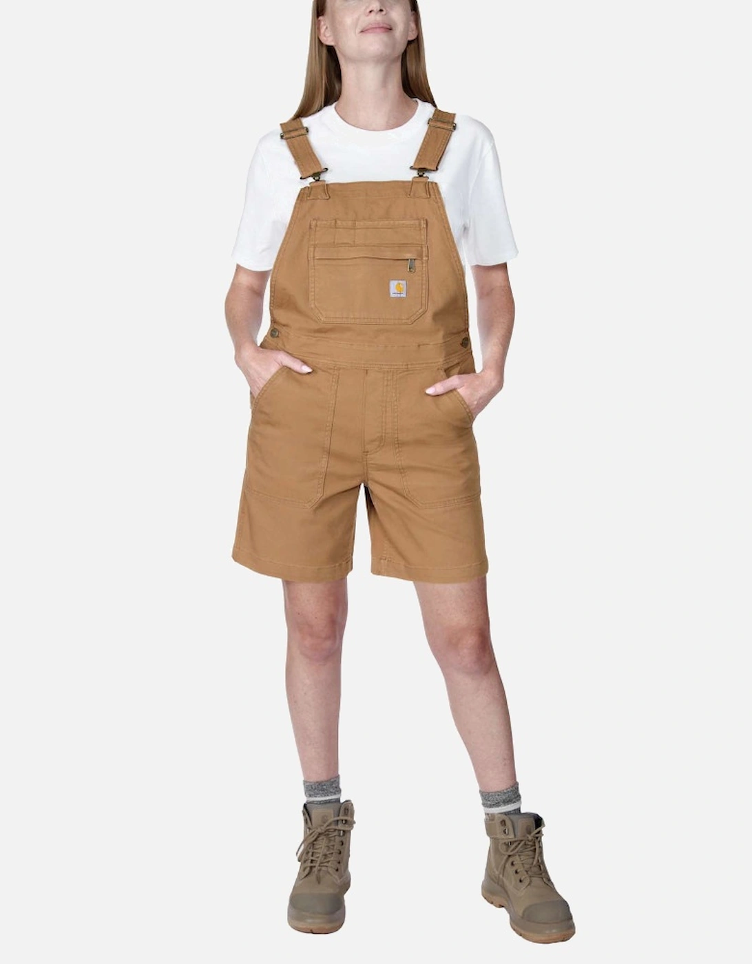 Carhartt Womens Relaxed Fit Canvas Shortall Overall, 3 of 2