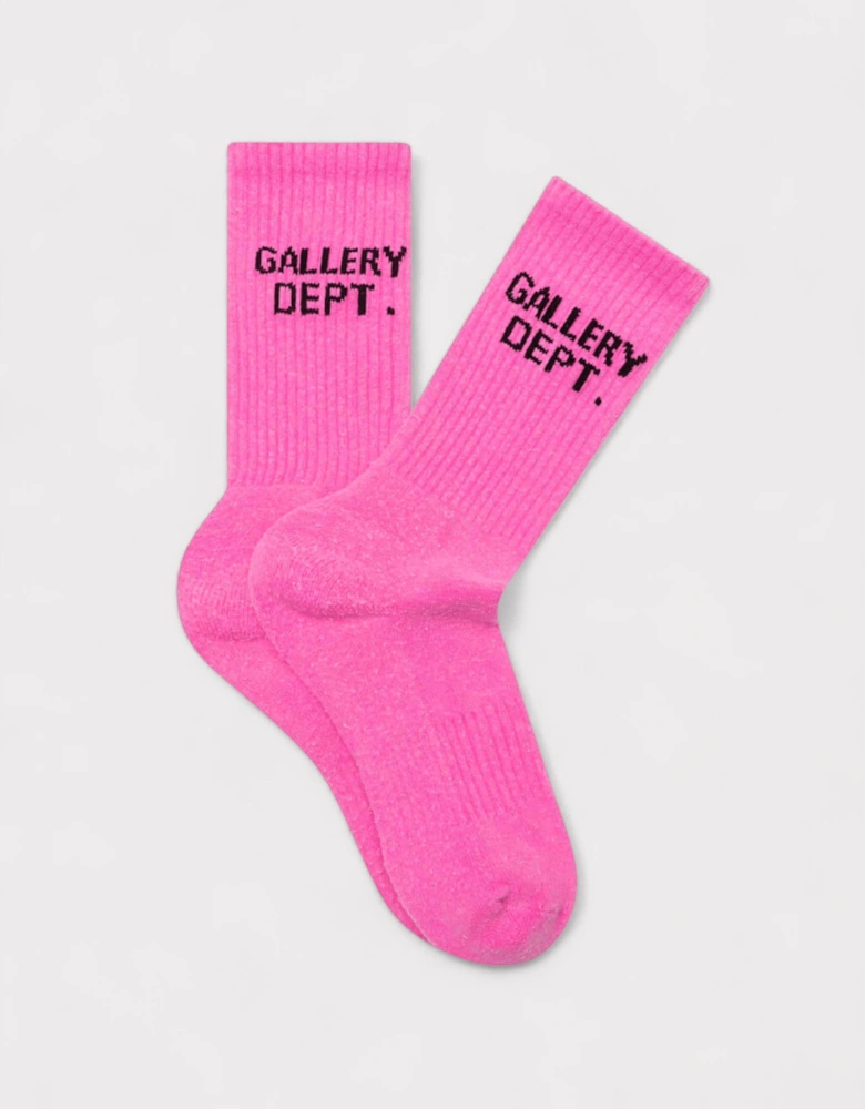 Gallery Dept. Clean Socks Flo Pink