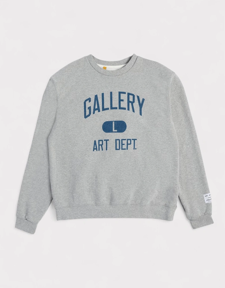 Gallery Dept. Art Dept Crew Neck Sweatshirt Heather Grey
