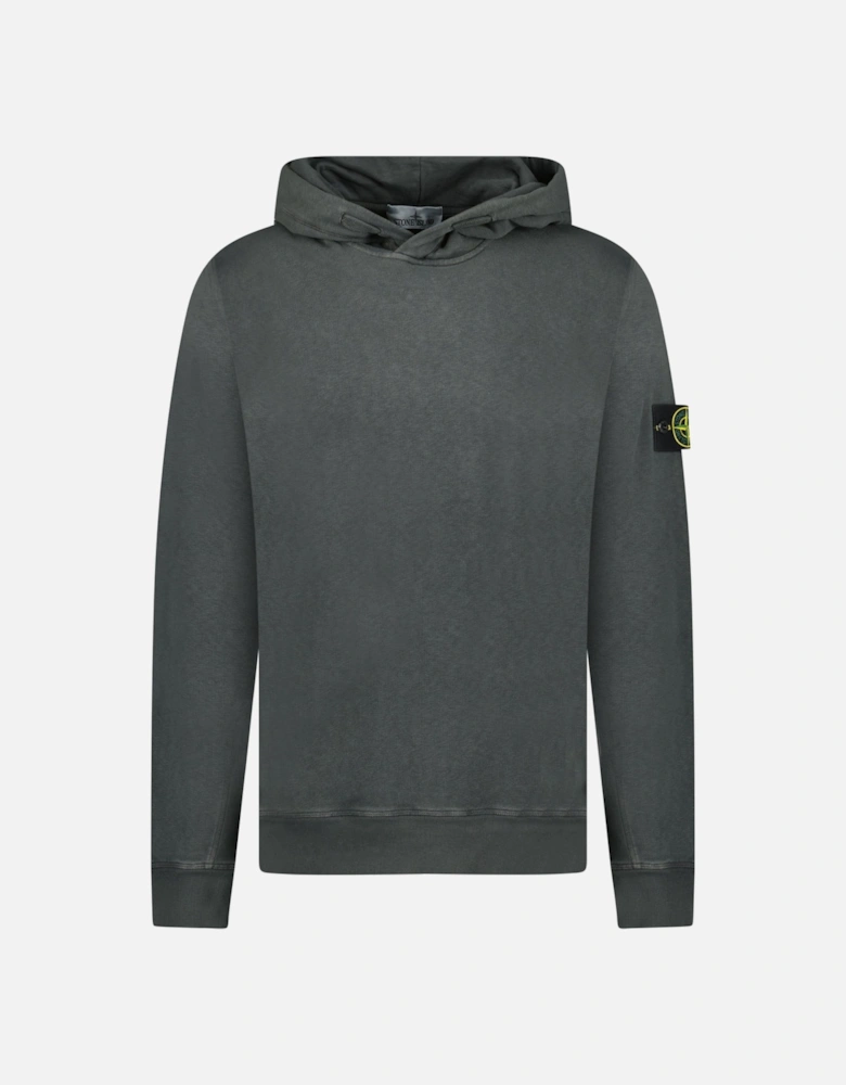 ‘Old’ Treatment Hooded Sweatshirt In Charcoal Grey