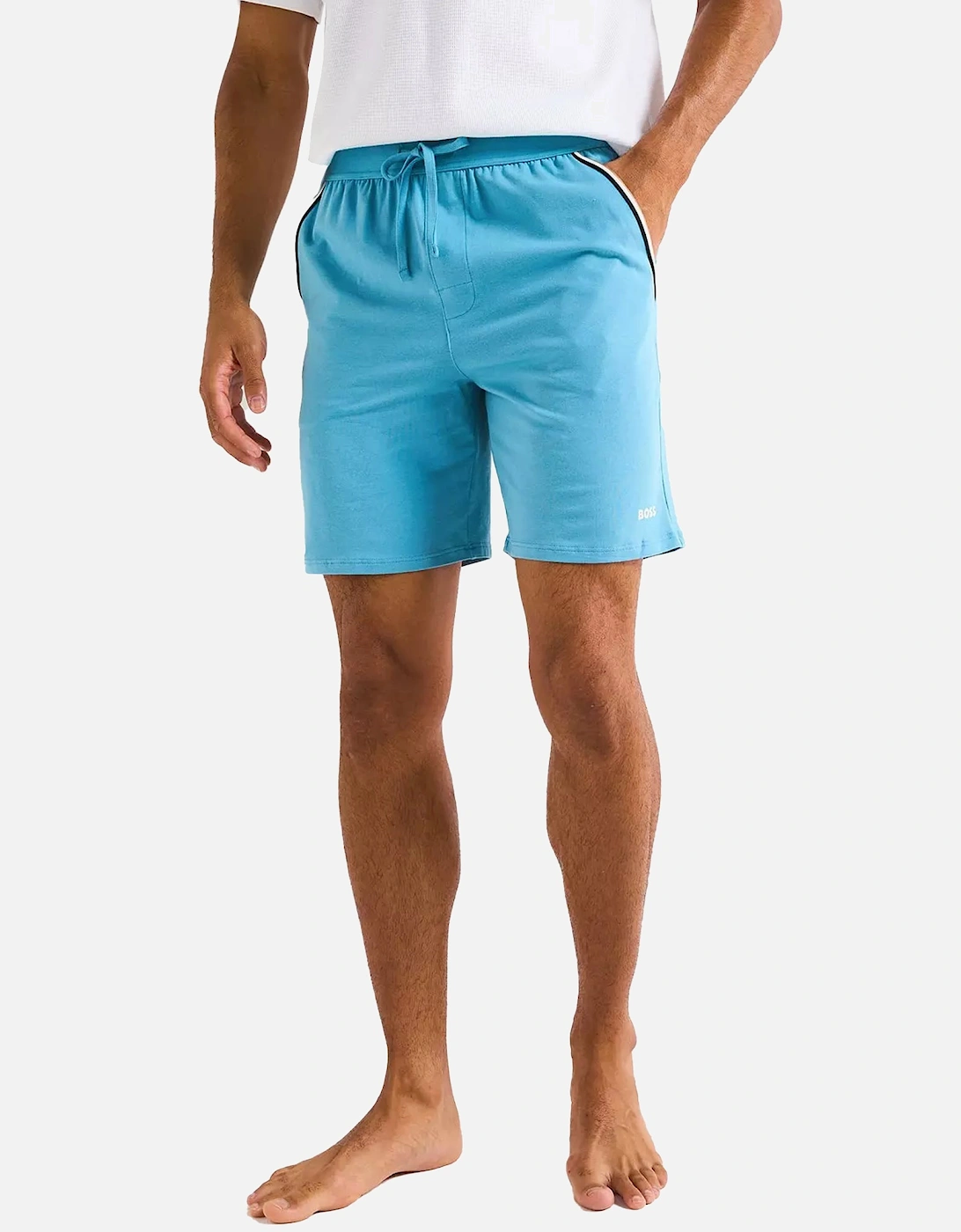 BOSS Lightweight Unique Shorts Light Pastel Blue, 4 of 3