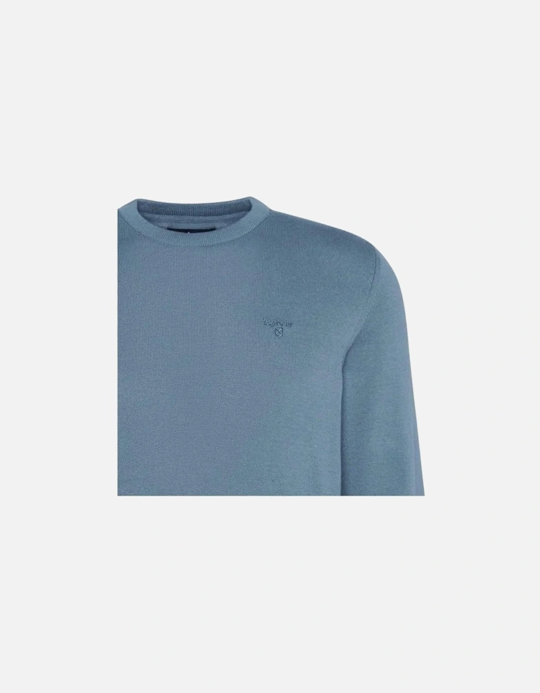 Heritage Bluestone Pima Cotton Crew Neck Jumper